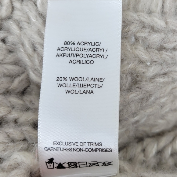 Silver Jeans Knit Style Sweater Wool Blend Cardigan Vest Size M - Picture 6 of 11